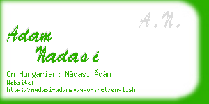 adam nadasi business card